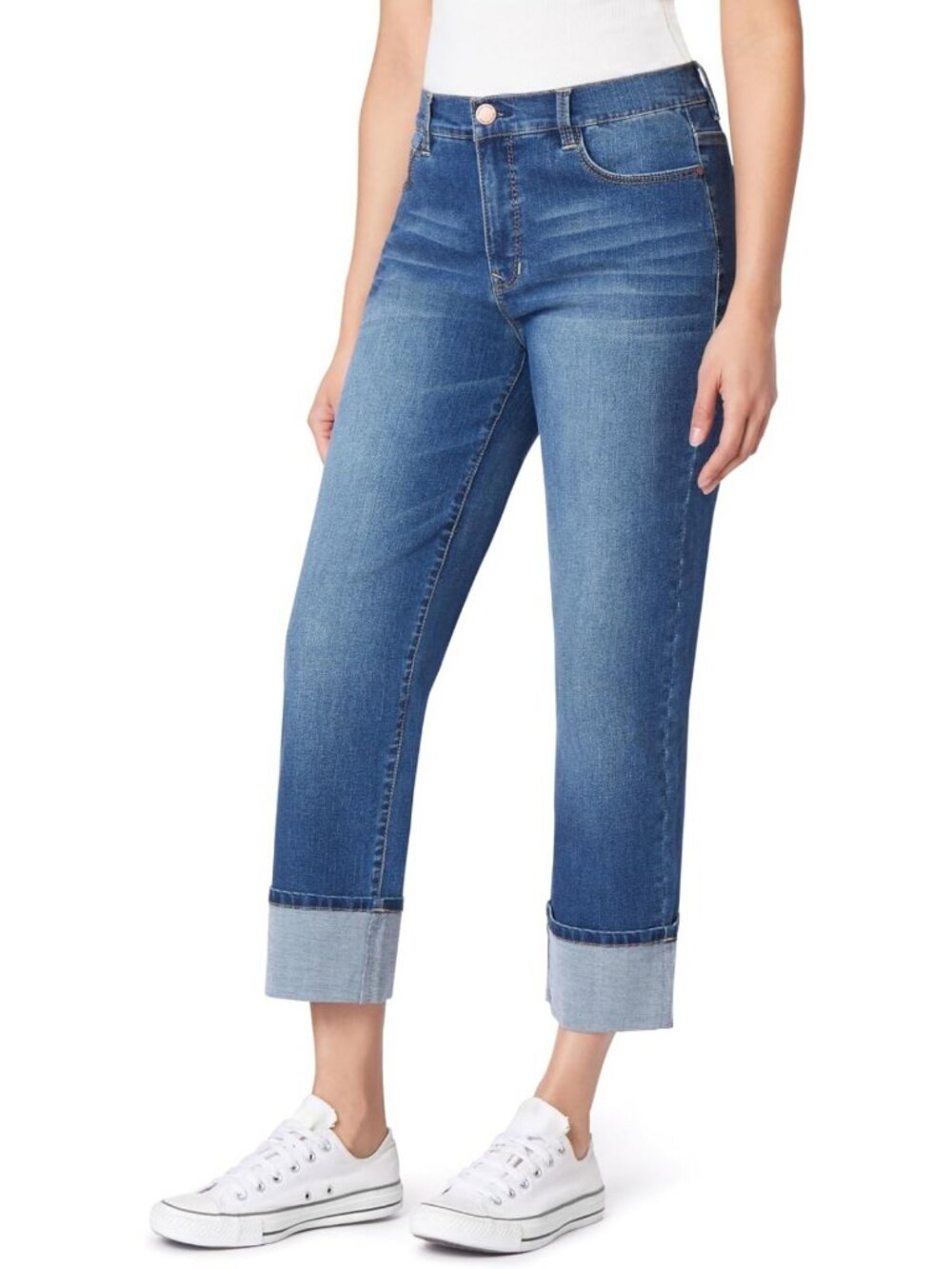 Stylish Women's Straight Crop Jeans - Perfect Fit, Trendy Design, Versatile